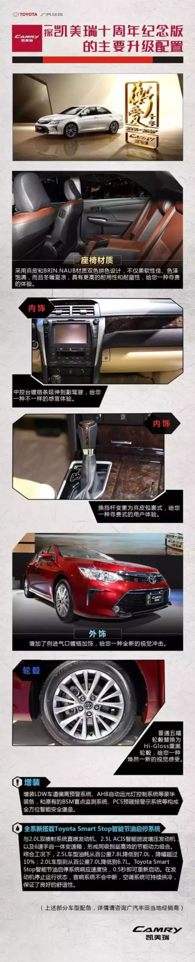 全新凱美瑞十周年紀念版榮耀上市,現接受預定！